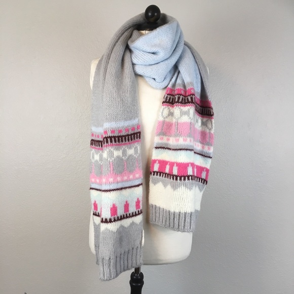 GAP Accessories - GAP Reversible Fair Isle Mohair Long Scarf